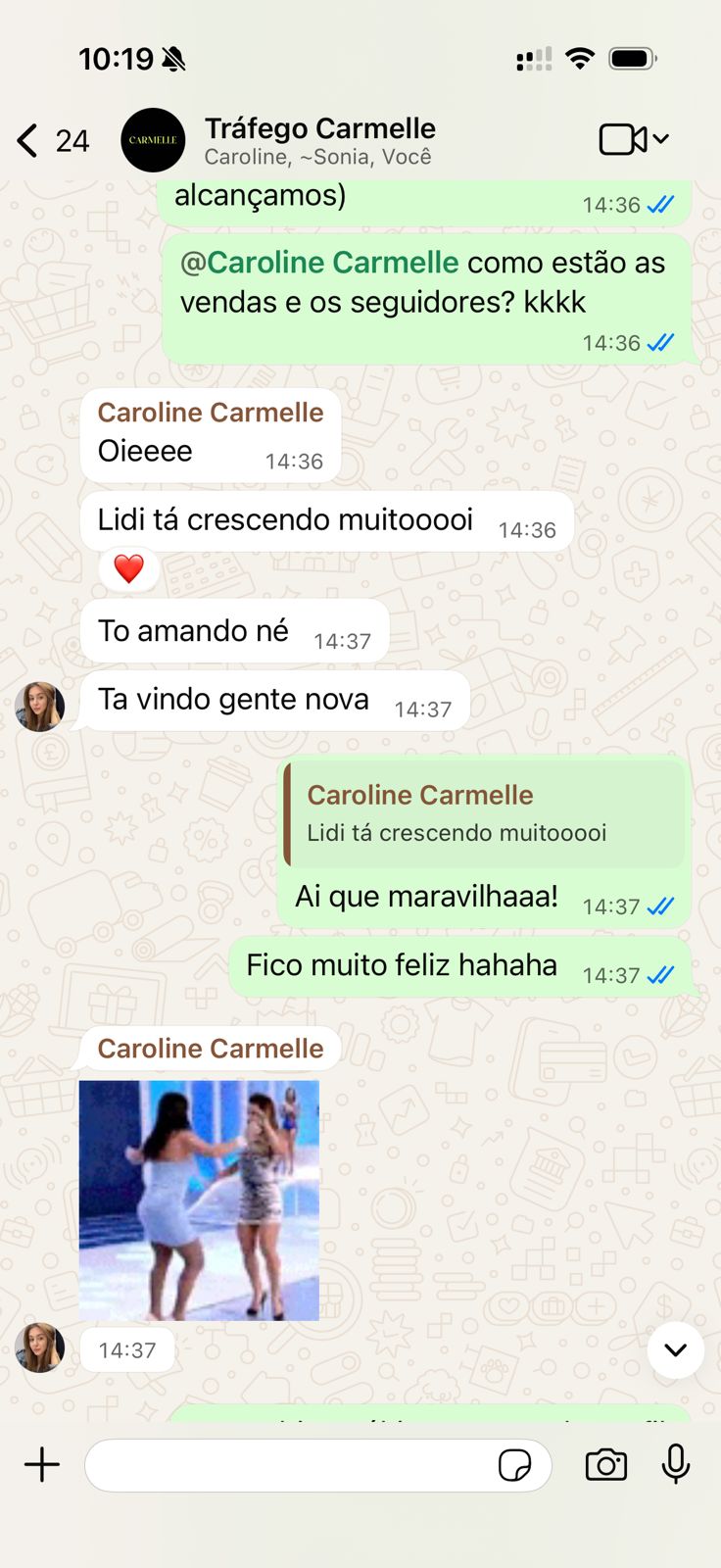 Feedback de cliente - crescimento